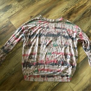 White Birch Multicolor Tie-Dye Long Sleeve Tee